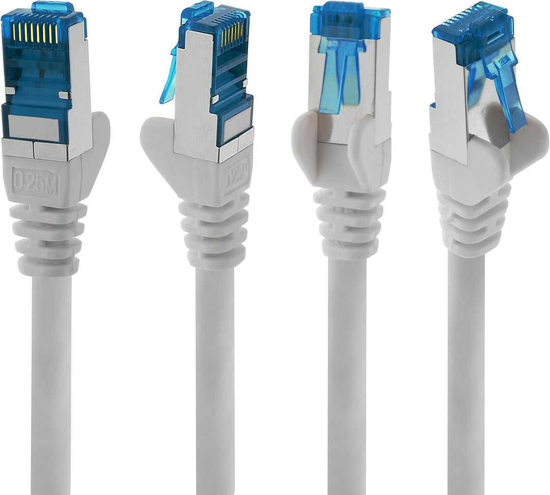 1aTTack.de Patchkabel – 10X 5m Ethernet, Netzwerk, LAN Kabel CAT6a (für Gigabit Netzwerke, Router, S