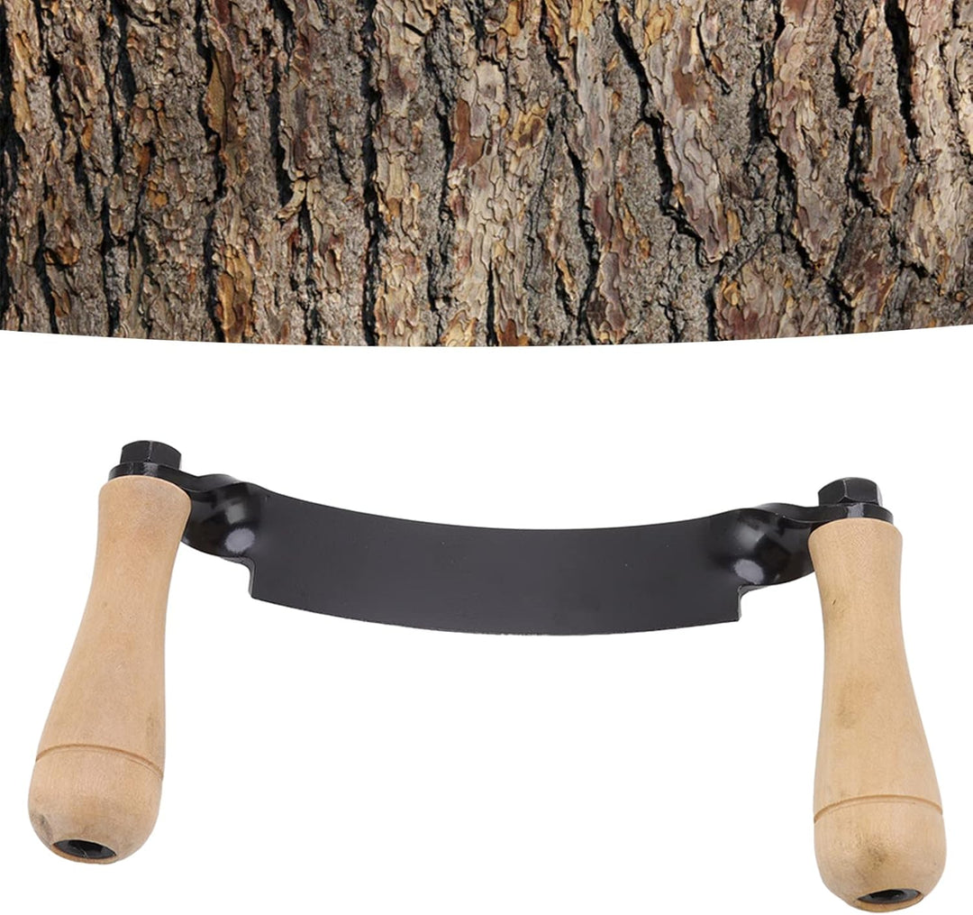 Natudeco Zugmesser für Baumrinde,Holzbearbeitungs-Ziehmesser,Holzscheit-Entrindungshandwerkzeug für