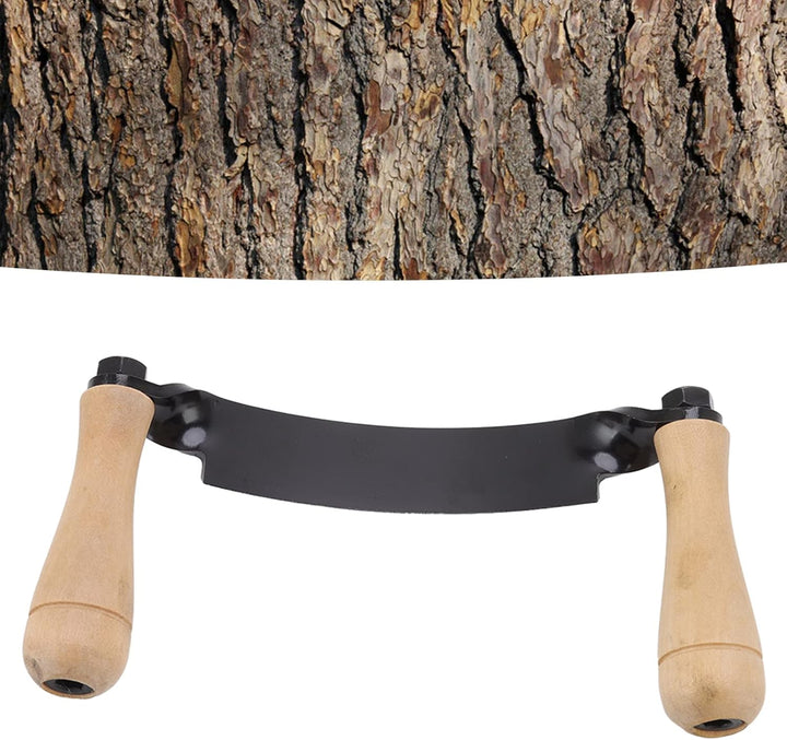 Natudeco Zugmesser für Baumrinde,Holzbearbeitungs-Ziehmesser,Holzscheit-Entrindungshandwerkzeug für
