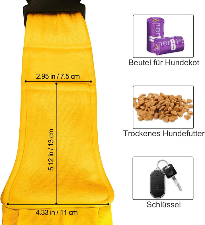 PETLOFT Tragetuch Hund, Reversibel Kleine Hundetrage, Einstellbar Pet Tragetuch, Freisprecheinrichtu