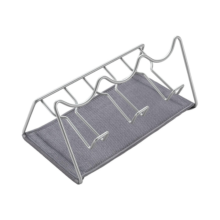 Metaltex 323003 Abtropfgestell für Flaschen, grau, 30x17x14 Sodatex-2 LAVA für 3 Flaschen Schwarz, S