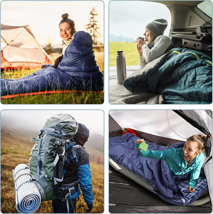 Baumwoll-Flanell-Schlafsack für Erwachsene, 100% Baumwollfutter-Schlafsack für Camping, Wandern, Ruc