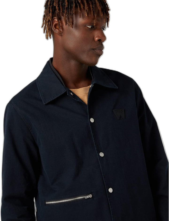 Wrangler Herren Coach Jacket S Schwarz, S Schwarz