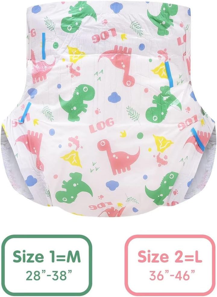 Landofgenie Windeln Für Erwachsene Erwachsenen Slip Windeln Erwachsene Baby Windel 10 Stück Grün L,