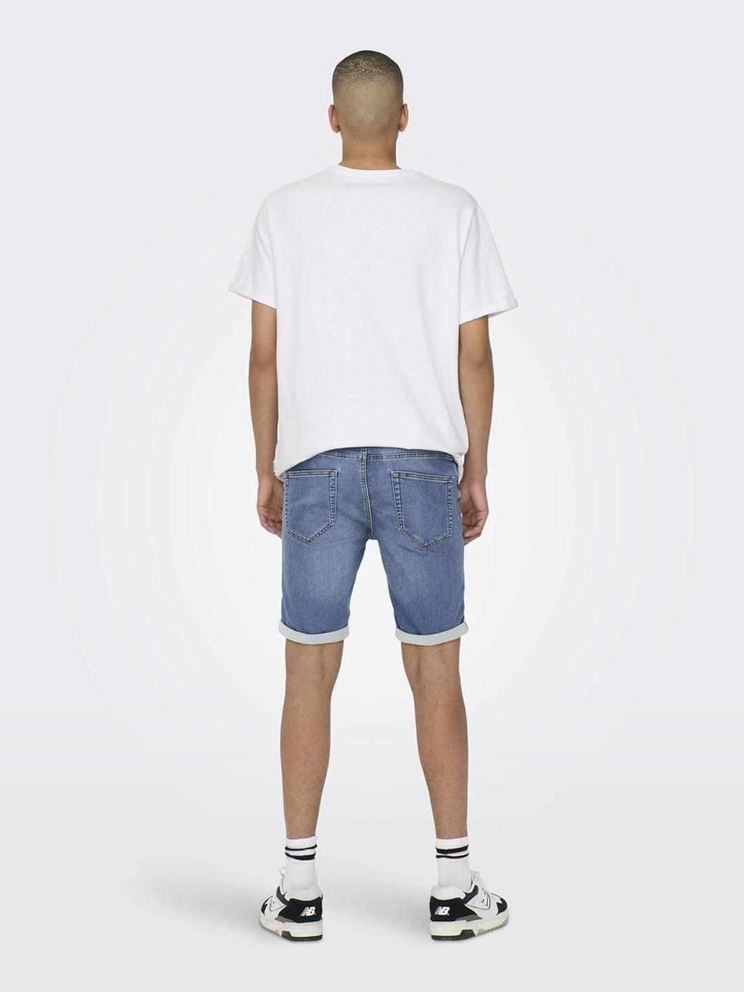 Herren O&S Denim Capri Jeans Shorts 3/4 Bermuda Pants Sommer Hose Kurze Freizeit Trousers ONSPLY XS