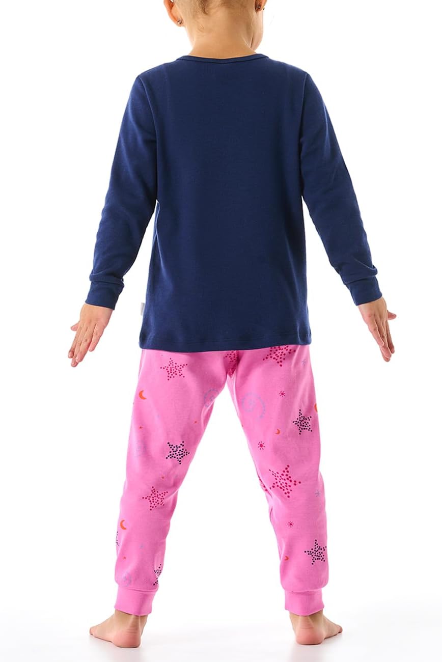 Schiesser Mädchen Schlafanzug Set Pyjama warme Qualitäten Frottee - Fleece - Interlock - Grösse 92 b
