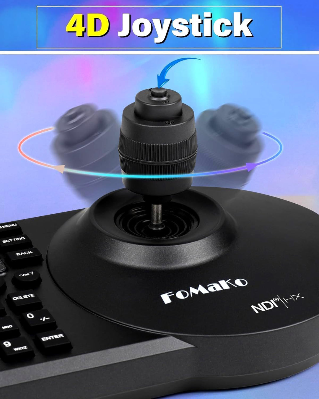 FoMaKo KC608 Pro IP LAN Streaming Kamera PTZ Controller PoE RS232 RS485, 3D PTZ Kamera Keyboard Cont