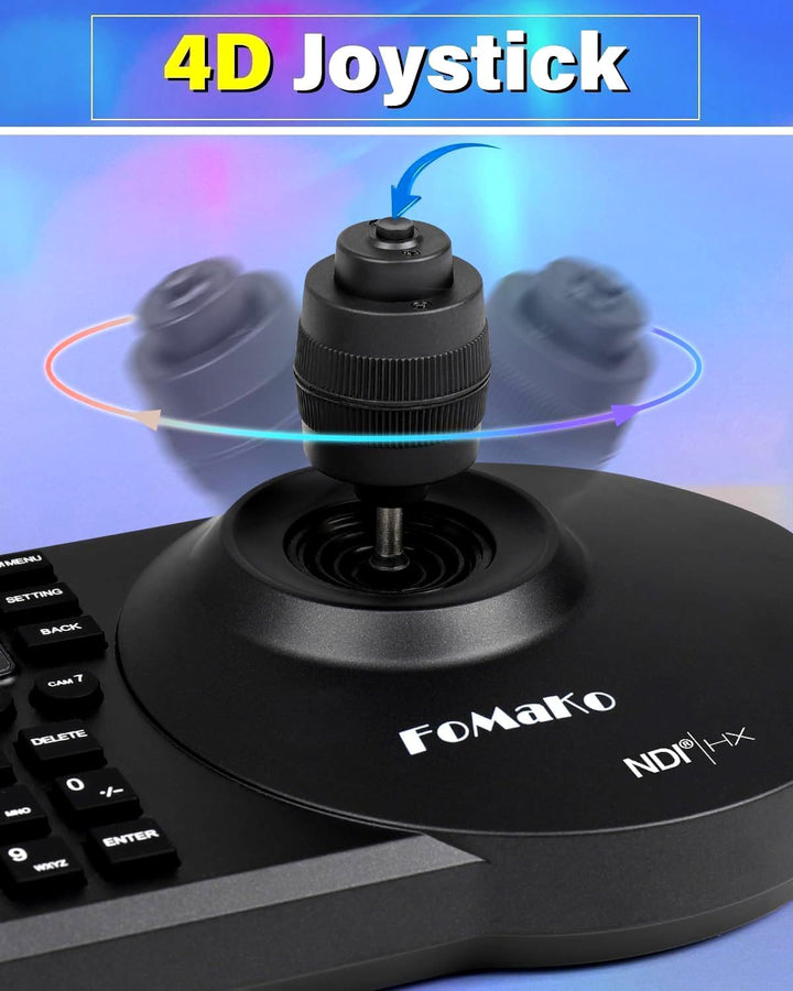 FoMaKo KC608 Pro IP LAN Streaming Kamera PTZ Controller PoE RS232 RS485, 3D PTZ Kamera Keyboard Cont