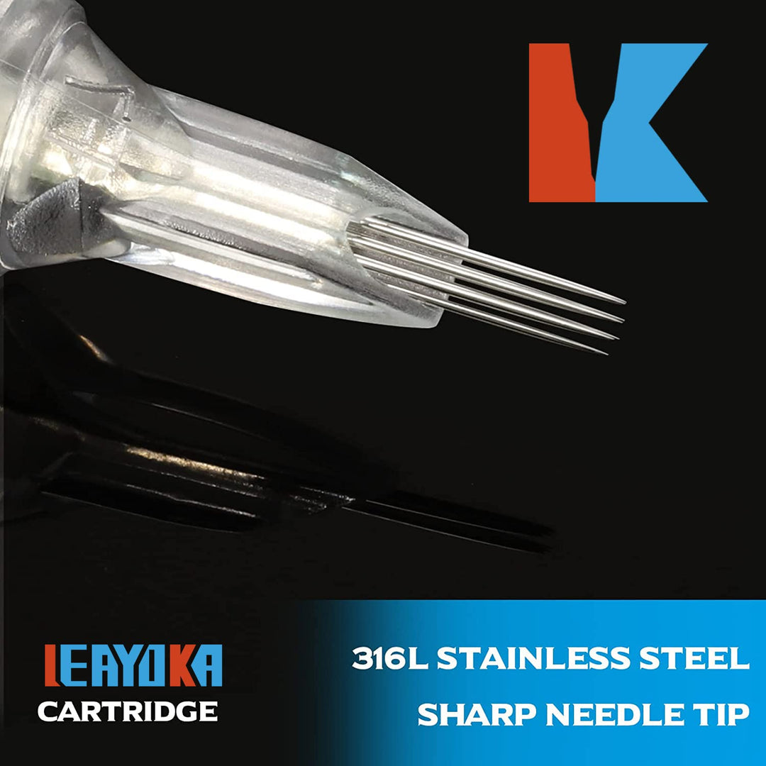 Cartridges - LEAYOKA 40 Stück Cartridges Rund liner für Cartridge maschine (1203RL 1205RL 1207RL 120