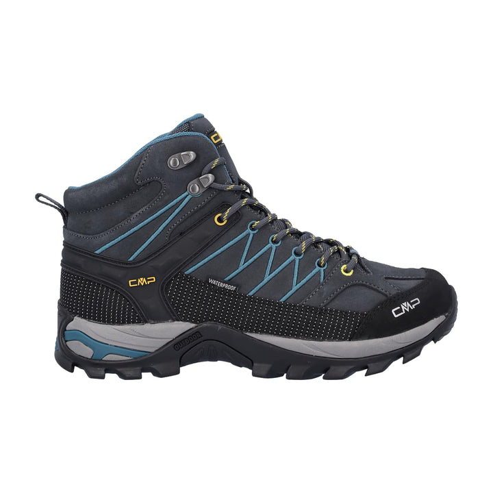 CMP Herren Rigel Mid Shoes Wp Trekking-Schuhe 39 EU Antracite Deep Lake, 39 EU Antracite Deep Lake