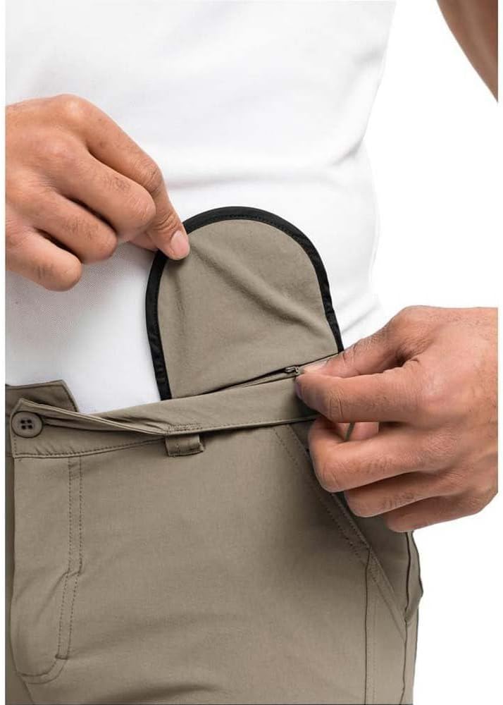 Maier Sports Herren Wanderhose Nil Short M, kurze Outdoor-Hose mit Gürtel, 5 Taschen bieten viel Sta