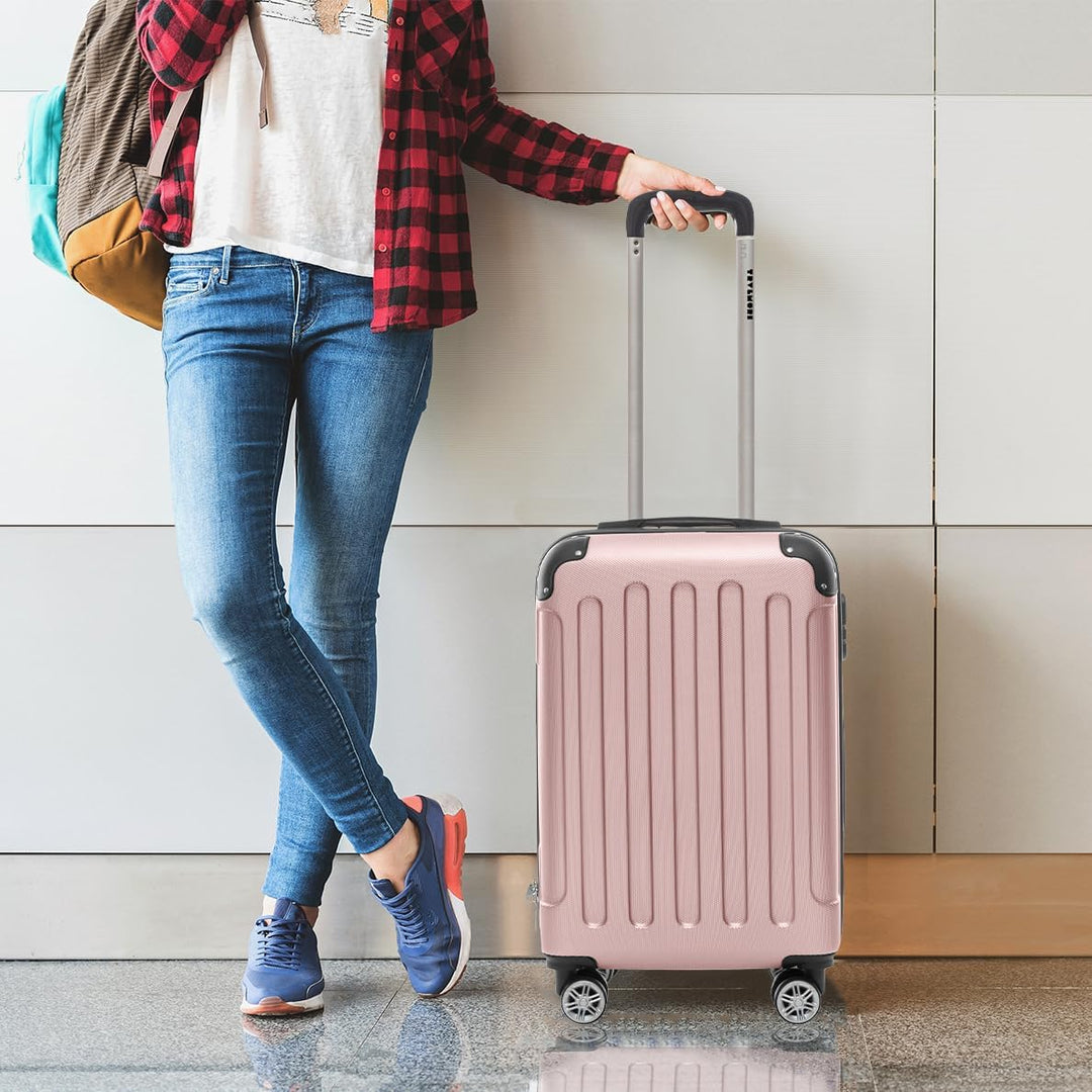 TRVLMORE Handgepäck Koffer 55x40x20cm - Koffer & Trolleys, Reisekoffer mit Rollen, Handgepäck Trolle