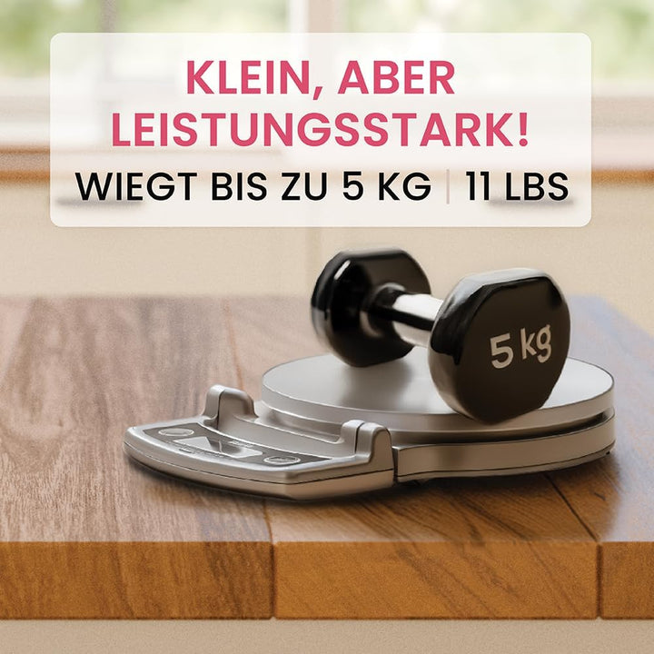 Tanita KD-400 Küchenwaage digital Klappdisplay silber 5kg/ 1g.