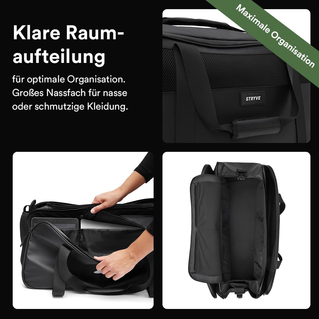 STRYVE Performance Sportsbag aus 70% Recycelten Materialien | Nachhaltig, Funktionell & Ästhetisch |