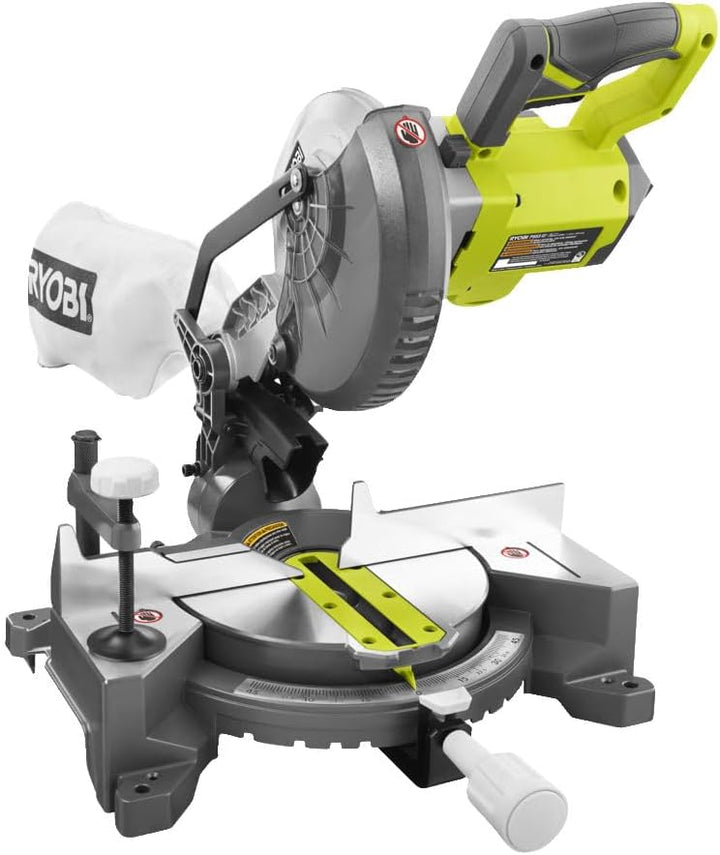 RYOBI 18 V ONE+ Akku-Kapp-/Gehrungssäge EMS190DCL (Sägeblattdurchmesser 190 mm, Leerlaufdrehzahl 450