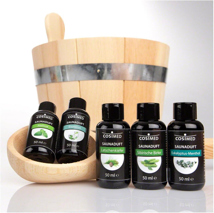 Sport-Tec Saunaduft-Set: 5 Flaschen à 50 ml, Made in Germany, Saunaaufguss C - Herbstgeflüster, C -