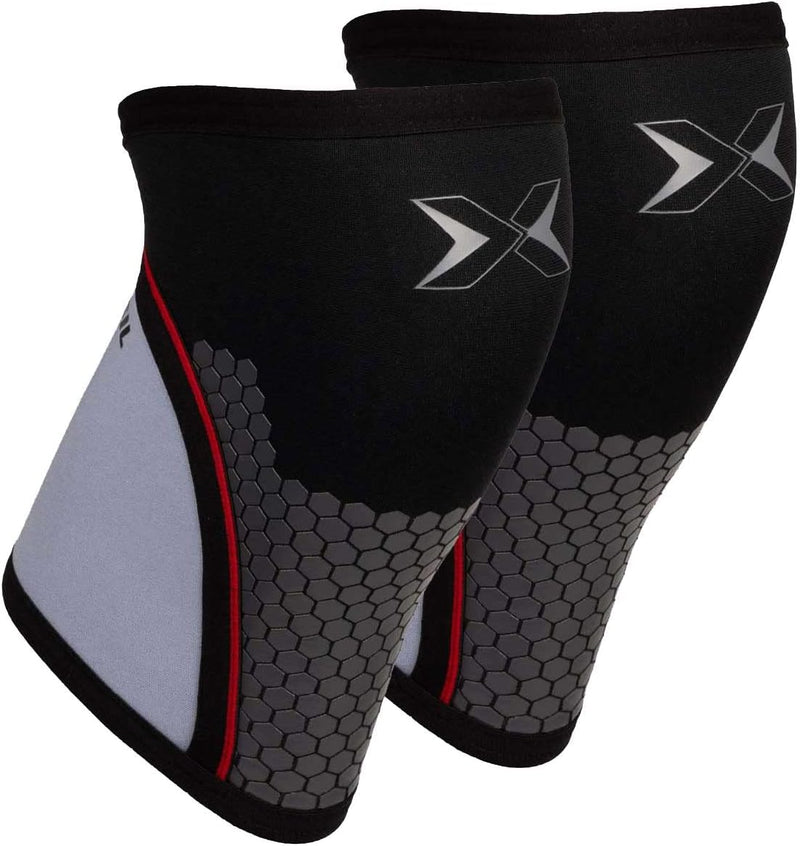 PICSIL Crosstraining Hex Tech Neopren Kniebandage 5/7 mm 2 Knieschützer für Powerlifting und Gewicht