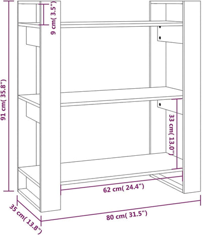 Tidyard Bücherregal Raumteiler Standregal Holzregal Aufbewahrungsregal Aktenregal Bücherschrank Rega