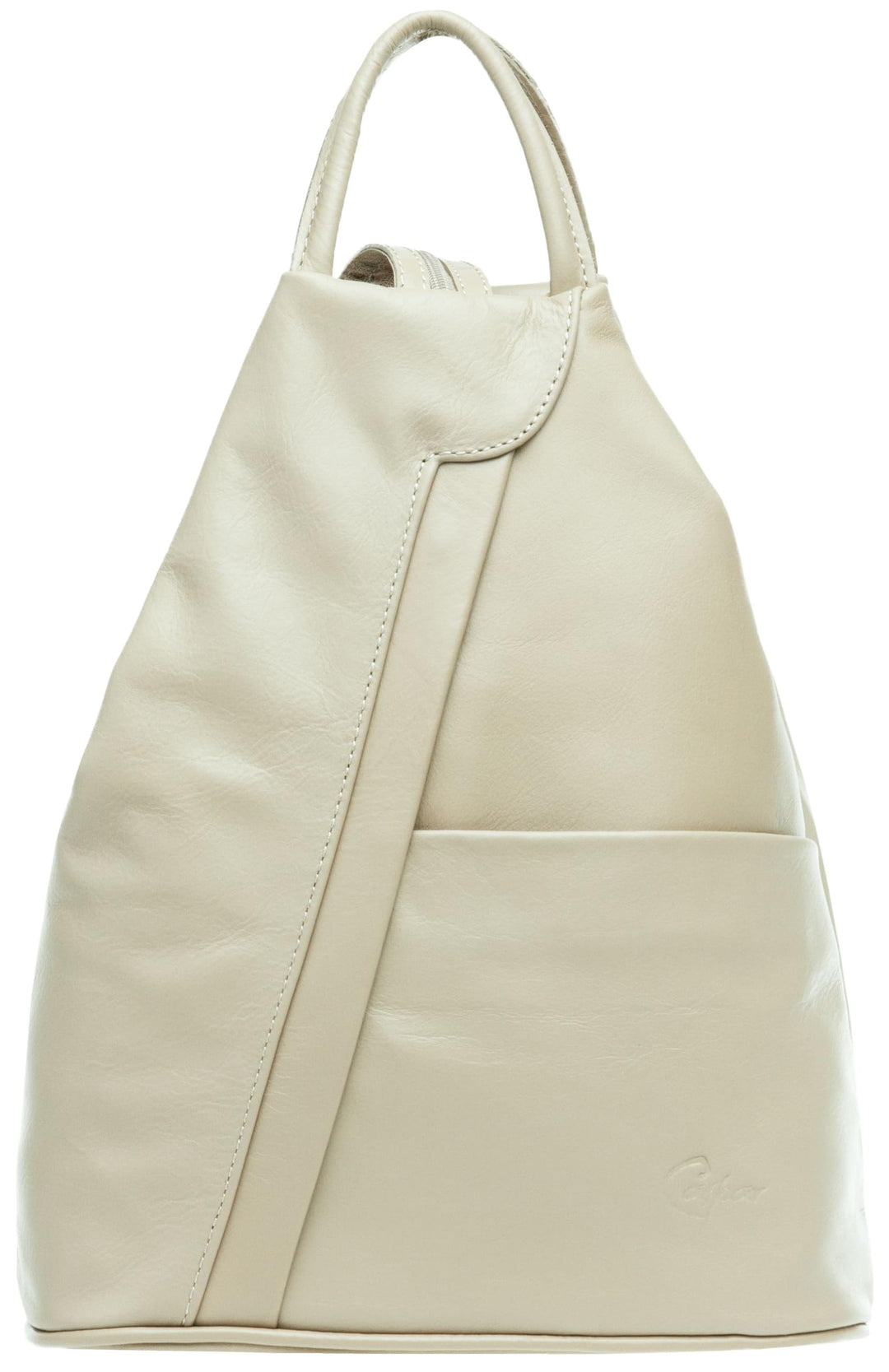 TL782 2 in 1 Leder Rucksack Handtasche, Beige