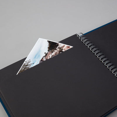 Semikolon 352963 Spiral Album Maxi Mucho – 34,5x30 cm – Fotoalbum, 90 Seiten schwarz, Fotobuch, burg