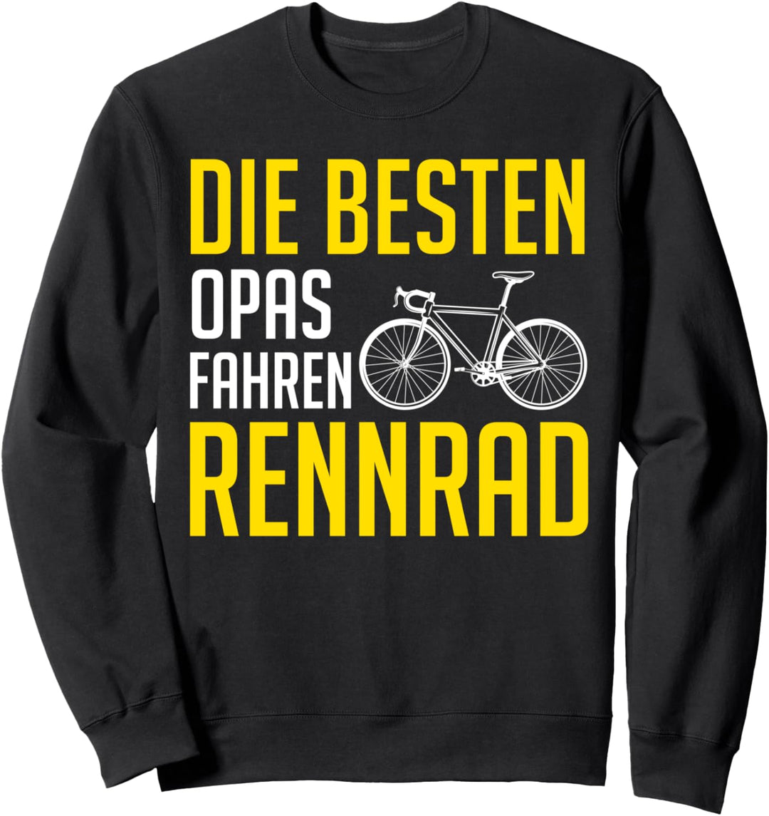 Fahrradfahrer Opa Grossvater Rad Rennrad Sweatshirt
