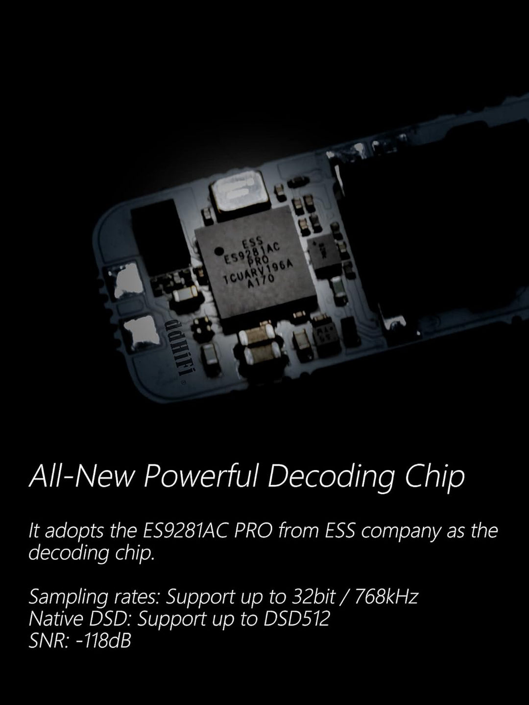 DD ddHiFi TC35 PRO Eye MQA ES9281AC DSD512 32Bit/768kHz DAC & AMP Dongle Typ C/iOS auf 3,5 mm (Eye i