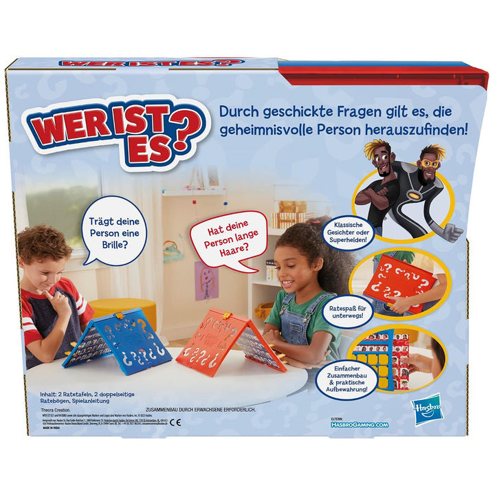 Hasbro Gaming Wer ist es? Ratespiel, Brettspiel für Kinder ab 6 Jahren, für 2 Spieler – spannendes S