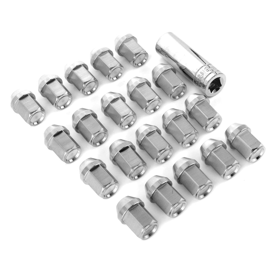Radmuttern, 20 Stück radschraubenkappen Rad Muttern aus Edelstahl M12x1.5 Gewinde Universal Auto Car