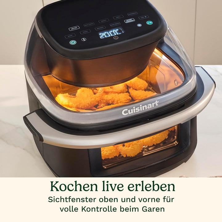 Cuisinart ClearView™ Heissluftfritteuse mit 280°‑Sichtfenster I PFAS‑frei I 8,5‑l Familiengrösse I m