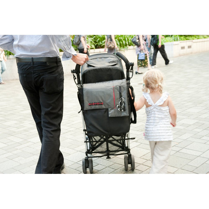 Wickeltasche nine2five Paige - grau/schwarz