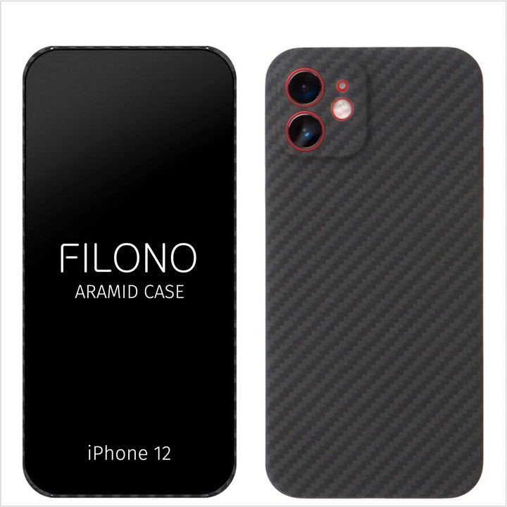 FILONO iPhone 12 Aramid Hülle Ultra dünn | Design in Germany | mit Kamera-Schutz