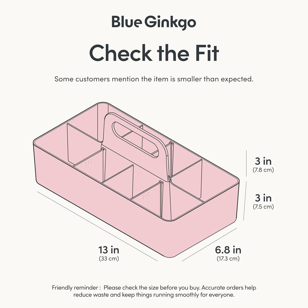 BLUE GINKGO Stapelbarer Organizer-Caddy – Tragbare Aufbewahrung aus Korea für Bad, Büro, Bastel- ode