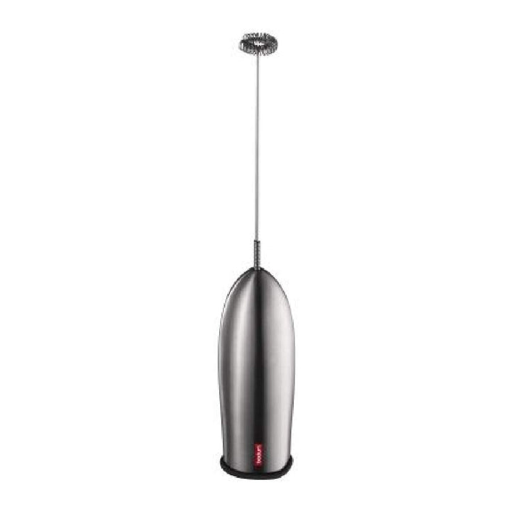 Bodum Schiuma Milchschäumer (Edelstahl, Batteriebetrieben) glänzend A 1 - Pack, A 1 - Pack
