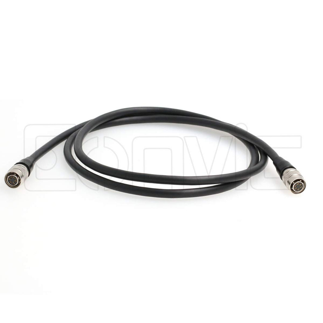 Eonvic HR10A-7P-6S Hirose 6 Pin auf 6 Pin Stromkabel für Basler CCD AVT Industriekamera (gerade-gera