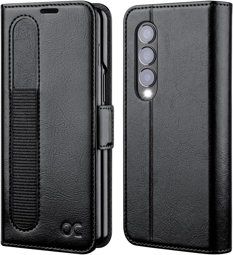 OCASE Hülle Samsung Galaxy Z Fold 4 5G Handyhülle mit [S Pen Halter] [Vorderseite Displayschutz] [Pr