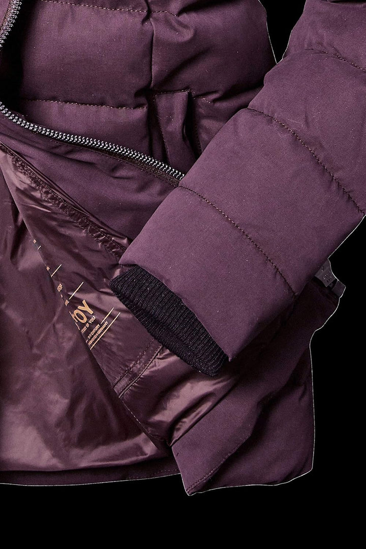 STOY Damen Wmn Quilted Jckt E Jacke In Daunenoptik Mit Abzippbarer Kapuze WMN Quilted JCKT E 46 dark