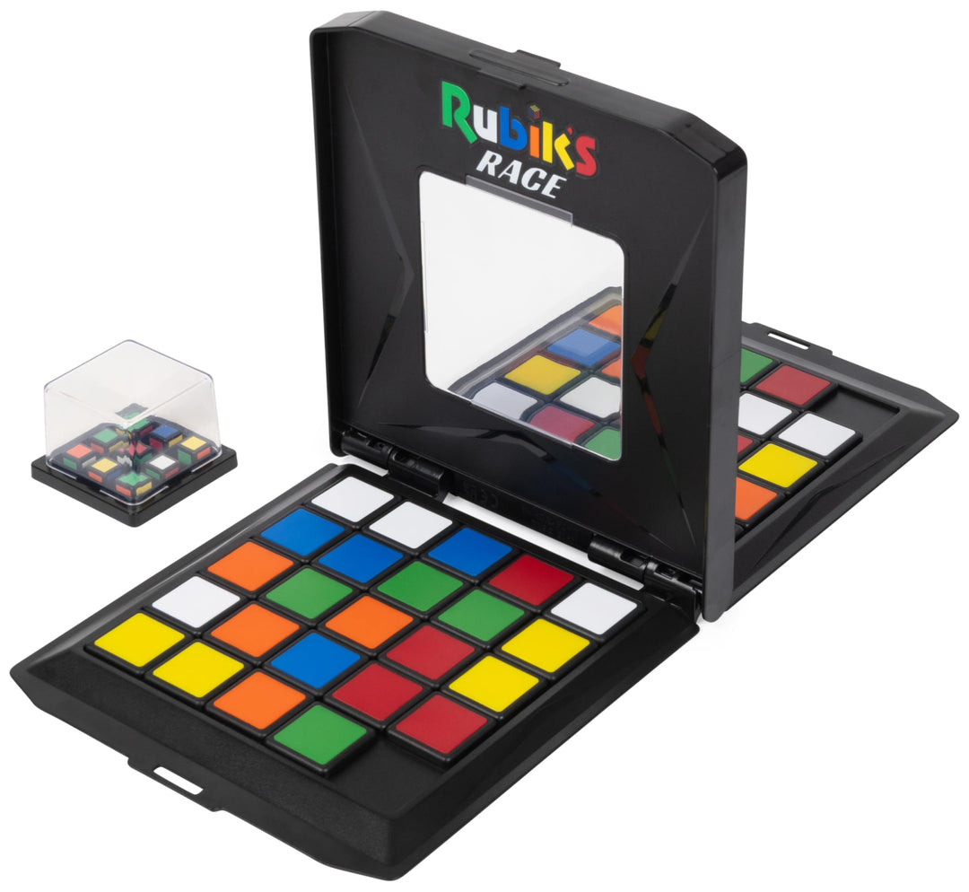Rubik’s Race - das Spiel für 2 Rubiks-Fans ab 7 Jahren, rasantes strategisches Schiebe- und Logikspi