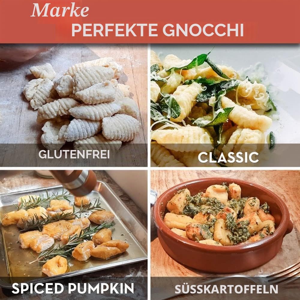 Gnocchi-Brett und Butterpaddel-Set mit Rezeptbuch | Pastamaker Geschenk für Köche | Seien Sie ein Ex