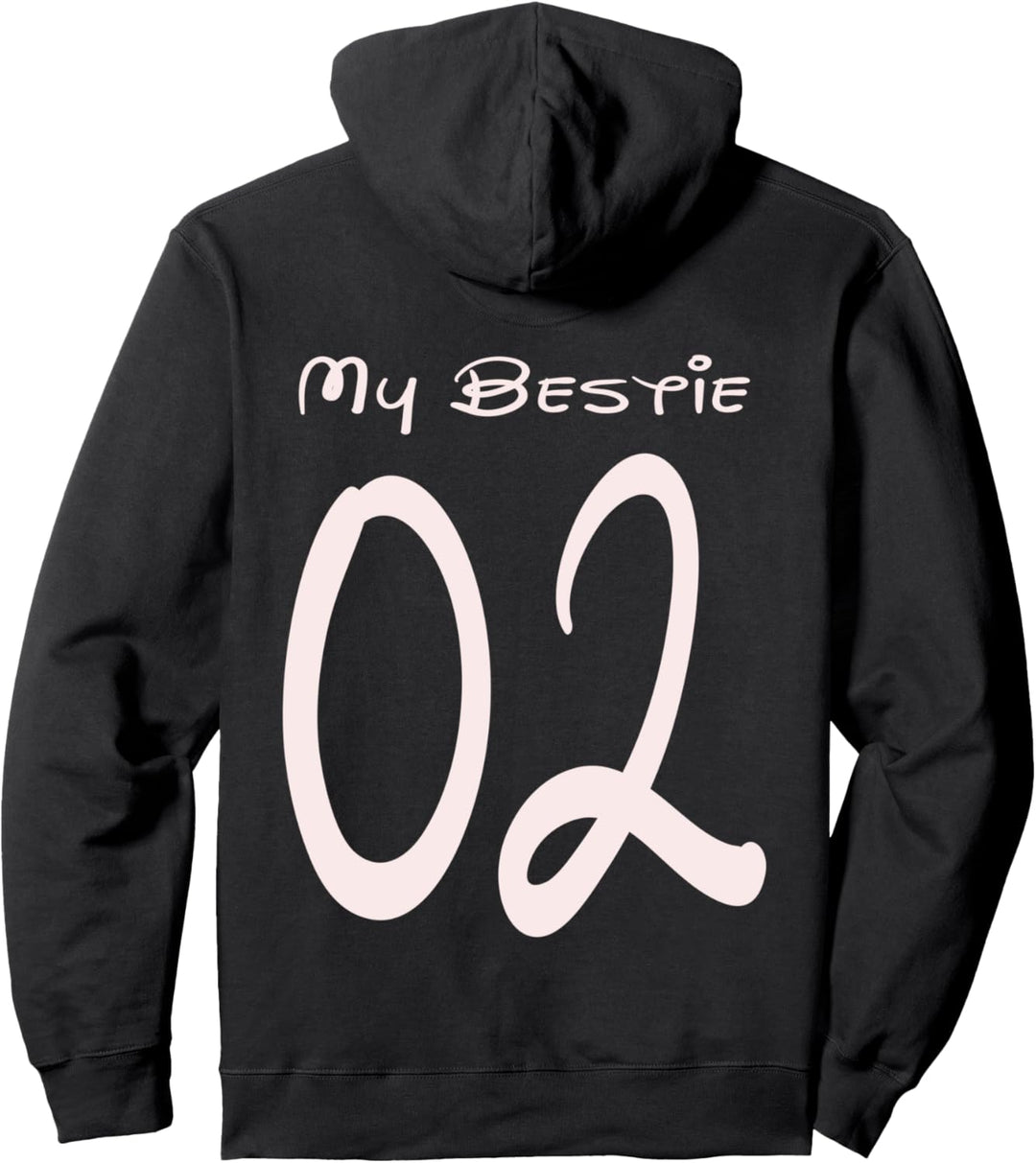 Beste Freundinnen My Bestie 02 Backprint BFF Damen Mädchen Pullover Hoodie