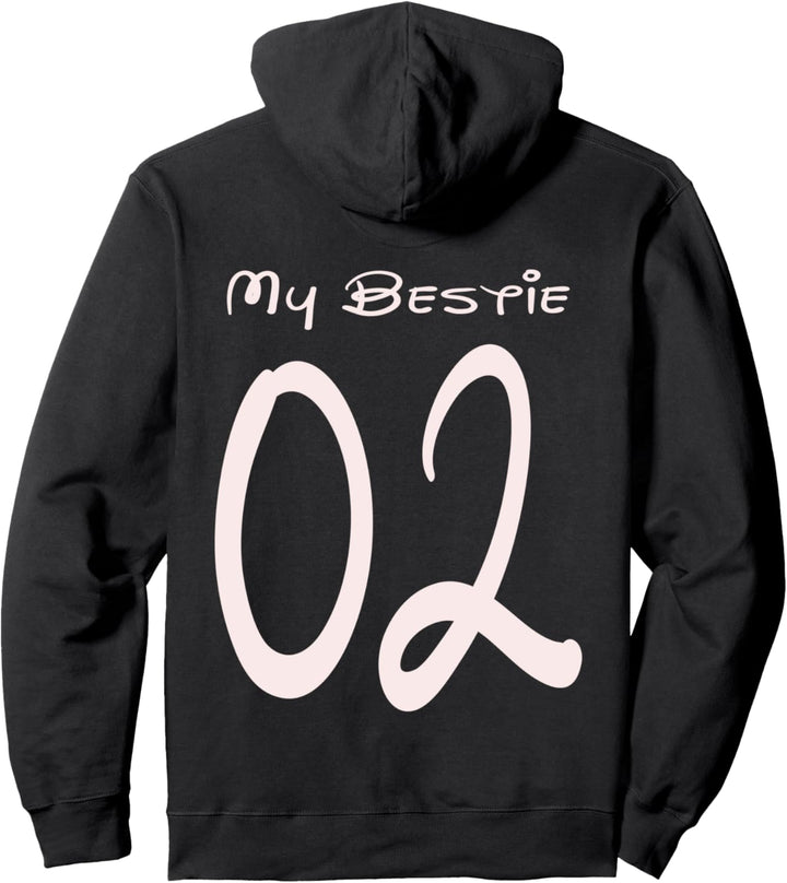 Beste Freundinnen My Bestie 02 Backprint BFF Damen Mädchen Pullover Hoodie