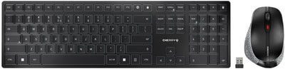 CHERRY DW 9500 Slim, kabelloses Tastatur- und Maus-Set, Internationales Layout (QWERTY), Bluetooth-