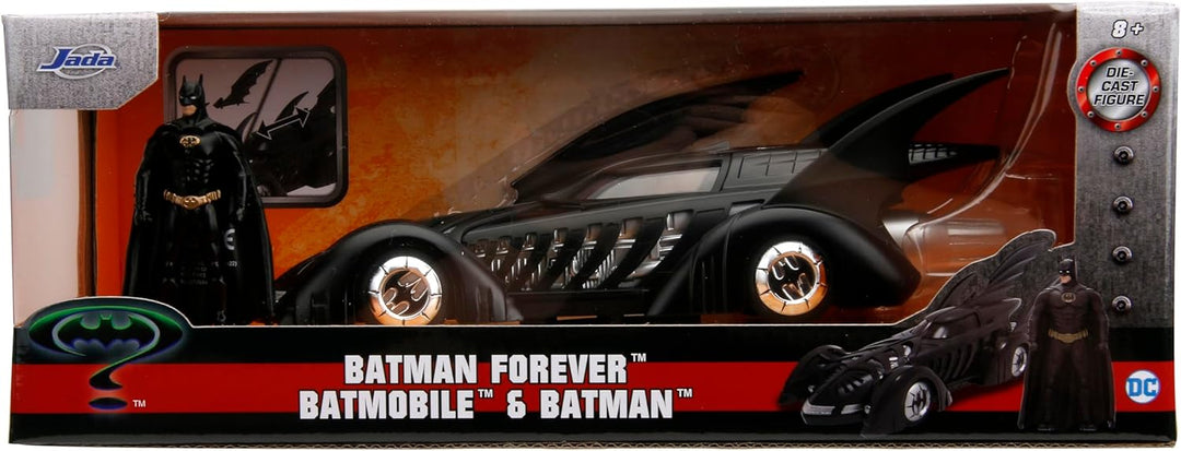Modellbausatz Batmobile-Batman Forever 22 cm Massstab 1/24 mit Abbildung von Batman – 100% Original