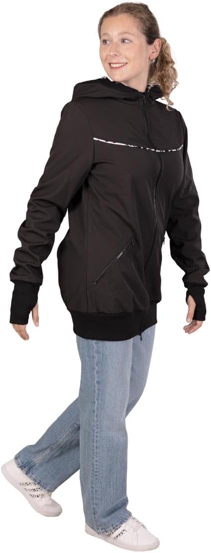 Viva la Mama 4in1 Tragejacke für Tragen auf dem Rücken oder der Brust, Softshell, Umstandsjacke + Kä