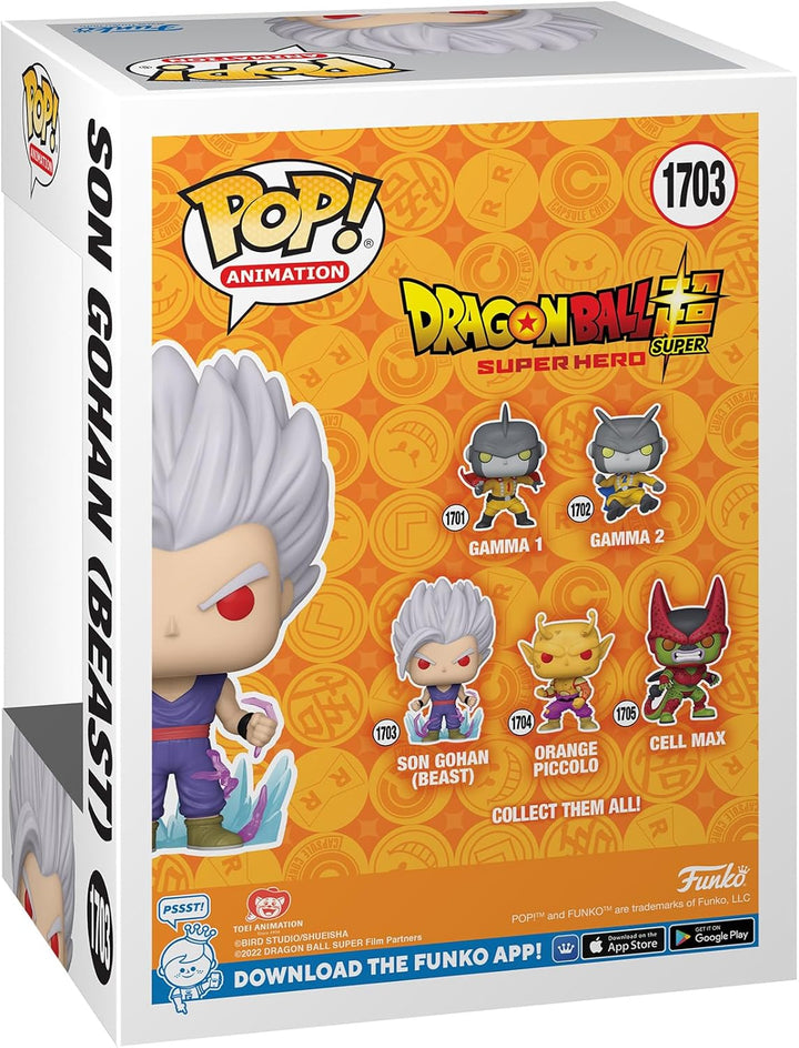 Funko Pop! Animation: DBSSH - Gohan UI - 1/6 Quote Für Seltene Chase-Variante - Leuchtet Im Dunkeln