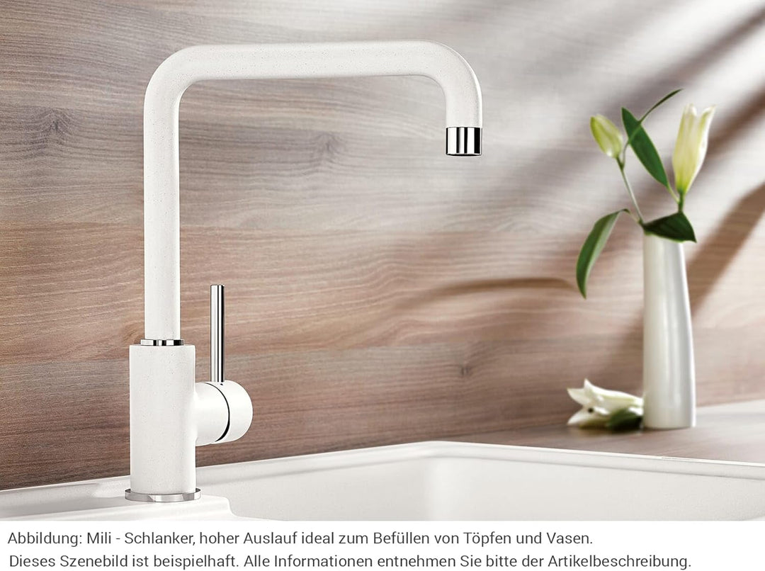 BLANCO MILI chrom | Hochdruck | Rückflussverhinderer | Keramik Kartusche | Gesicherte Wasserqualität