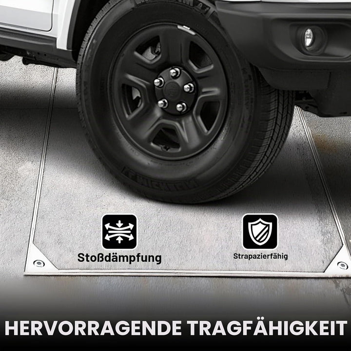 LIROPAU Schachtabdeckung 300x300mm Aluminium Versenkte Schachtdeckel, Eingebettete Schachtabdeckung