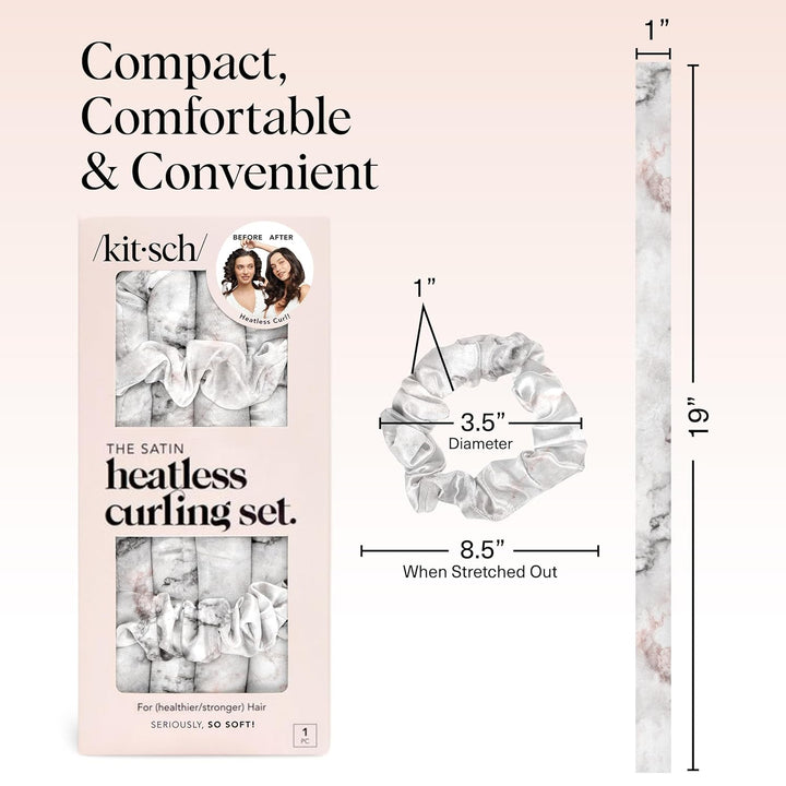 Kitsch Satin Heatless Curling Set - Lockenwickler für Heatless Curls | Heatless Hair Curler & Hot Ro