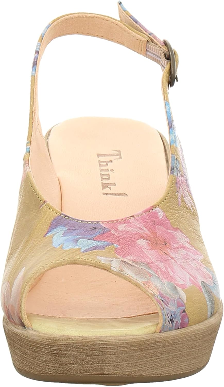 THINK! Damen Zeppa Nachhaltige Slingback Sandale 40 EU 9010 Ananas, 40 EU 9010 Ananas
