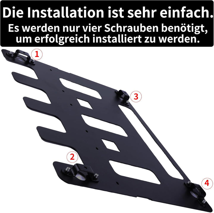 Wandhalterung für Bosch Akkus und Ladegeräte – 3-in-1 Bosch Akku Halterung (für 4 Akkus + 3 Ladegerä