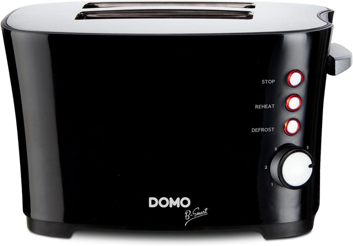 DOMO DO941T Toaster 'B-Smart' - Mit 2 Toastschlitze - 7 Temperaturstände - 3 Funktionsschalter: röst